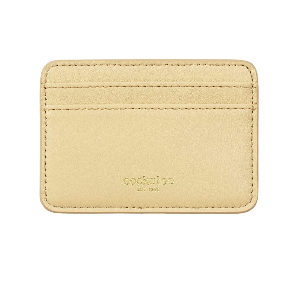 7919 Leather Minimalist Card Case Front Pocket Wallet SUGARCANE